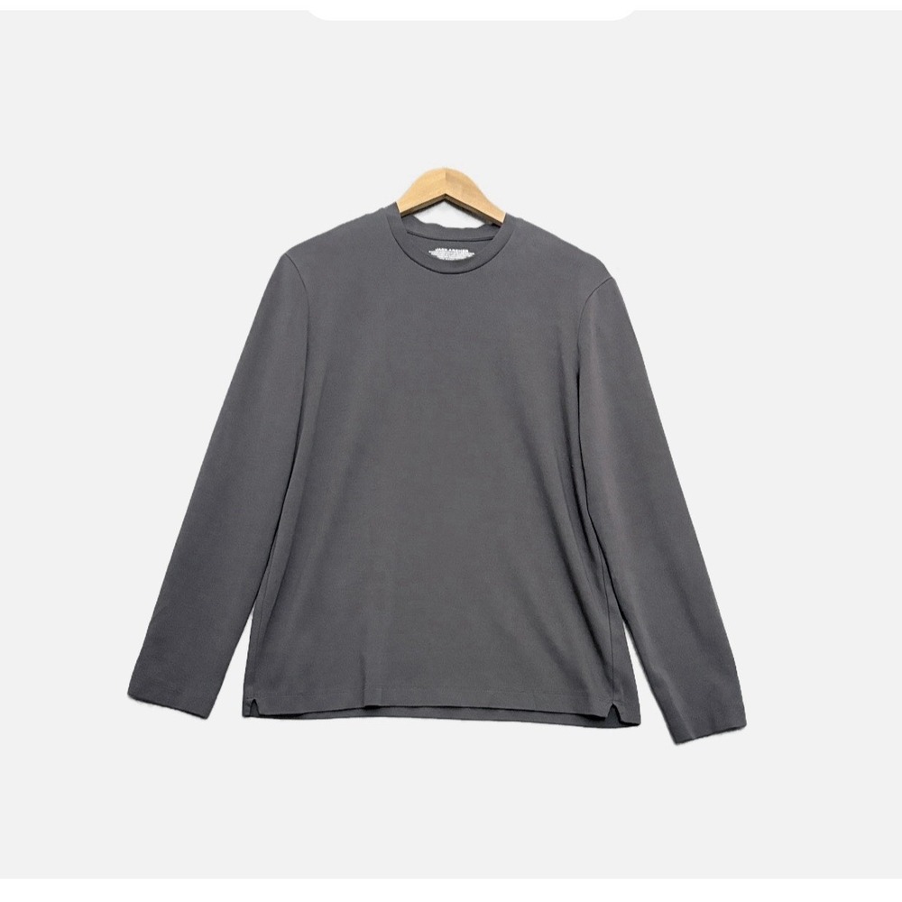 Jack Archer Men's Precision Long Sleeve Organic Cotton Tee Gray‎ Large Crewneck